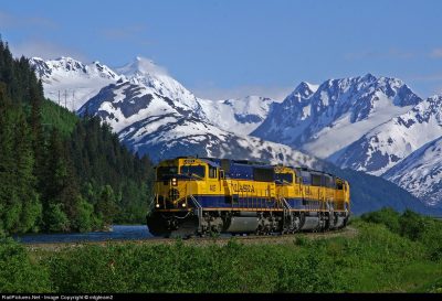 Train ride through Alaska